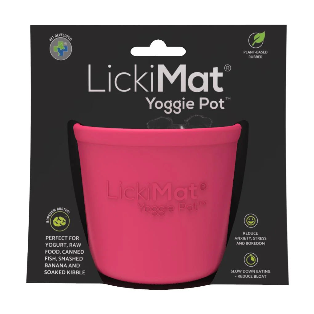 LickiMat® Lickimat Yoggie Pot Slow Feeder Dog Bowl - random colour