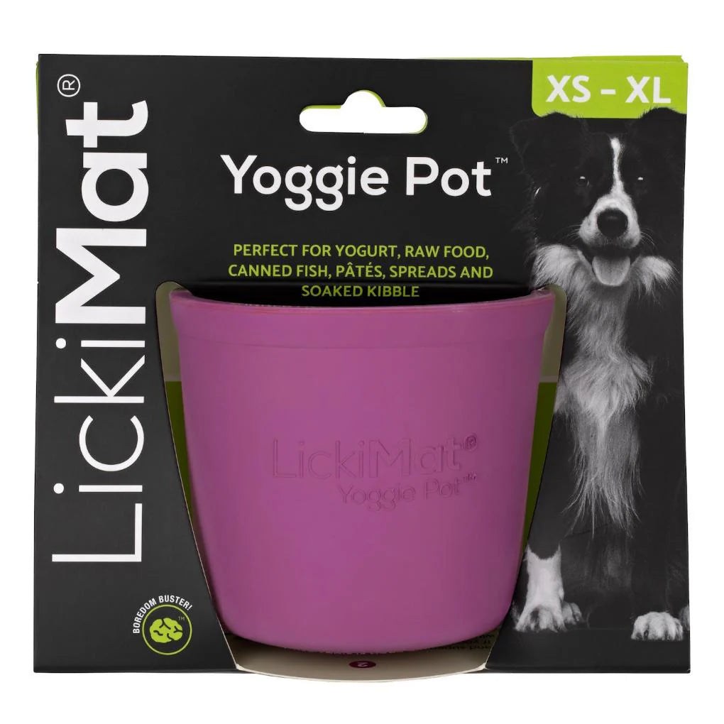 LickiMat® Lickimat Yoggie Pot Slow Feeder Dog Bowl - random colour