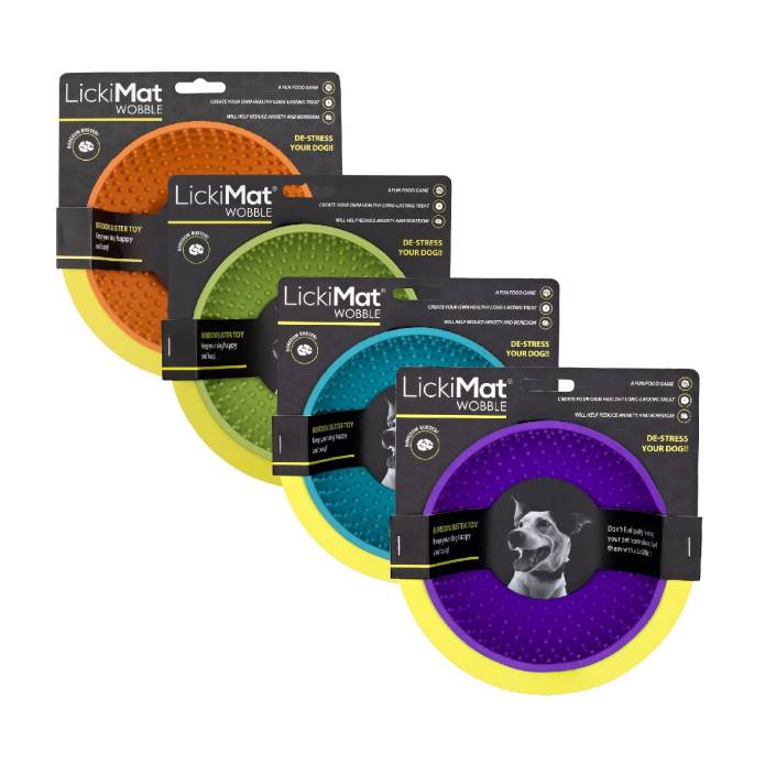 LickiMat® Wobble Slow Feeder Boredom Buster Dog Food Bowl - random colour
