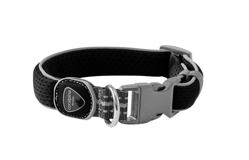 Coralpina Cinquetorri Dog Collar - Black