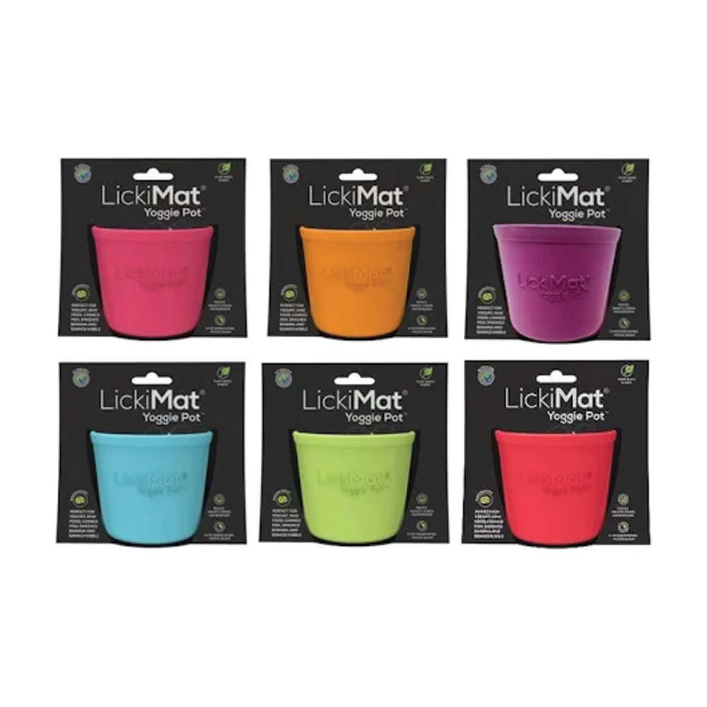 LickiMat® Lickimat Yoggie Pot Slow Feeder Dog Bowl - random colour