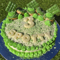Medium Dog Birthday Cake - w/ donuts