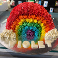 Rainbow Dog Birthday Cake